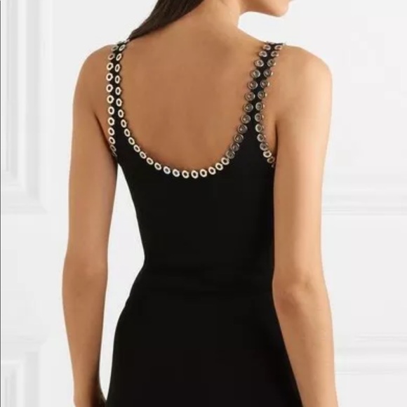 ALEXANDER WANG RIVET ADORNED MINI CAMI DRESS, SZ XS BLACK - Picture 11 of 11